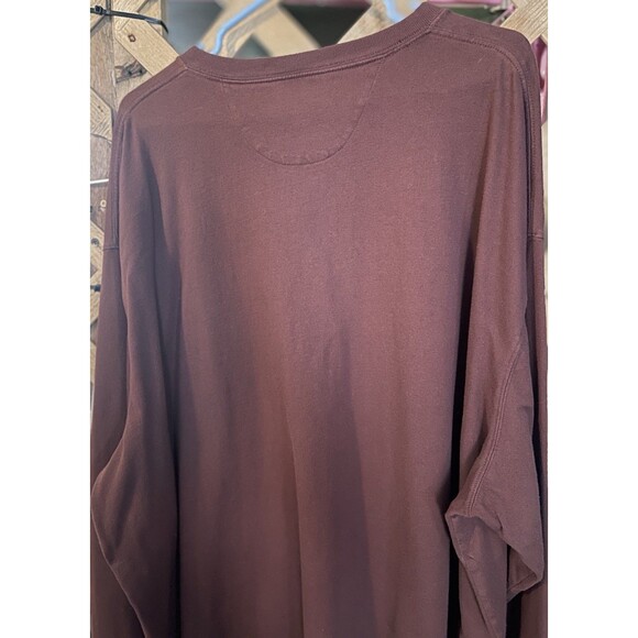 DULUTH Trading Co. Brown Long Sleeved Henley Shirt Men's LongTail 3XL - Picture 6 of 8
